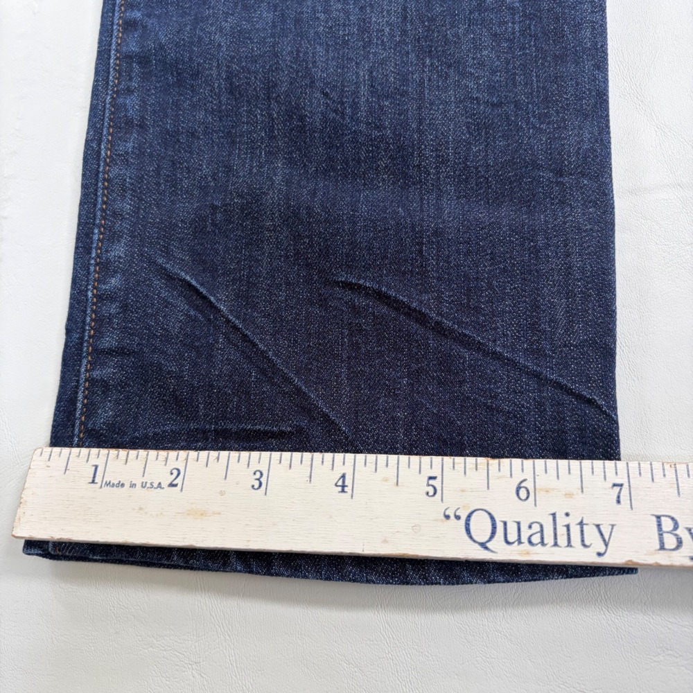 Levis Bold Curve Skinny Straight Jeans Womens 31x32 Dark Wash Distressed Denim - Picture 12 of 15